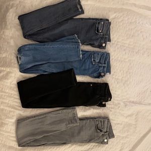 3 PAIRS of Zara skinny jeans
